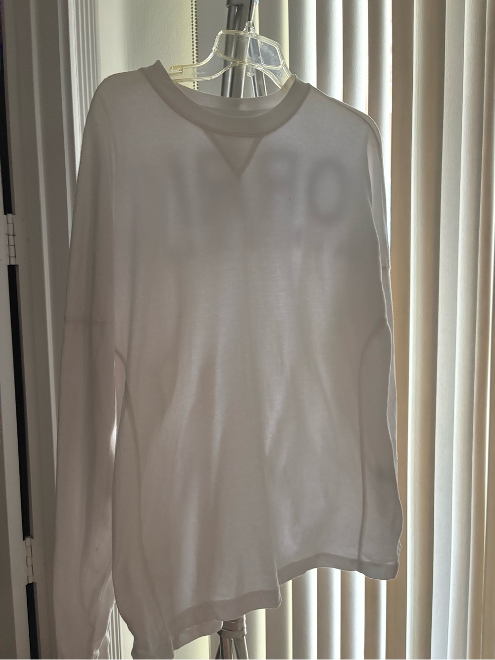 Classic White Long Sleeve Tee - Women's Crewneck